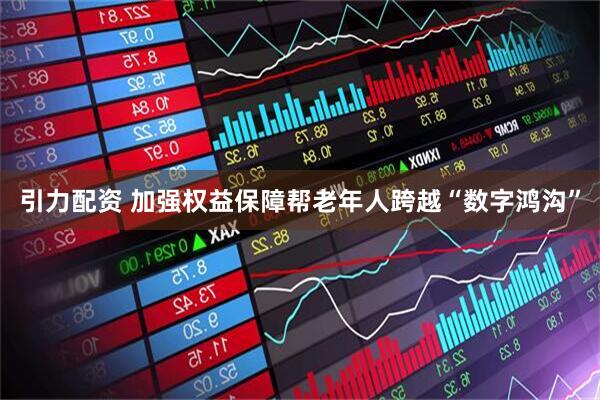 引力配资 加强权益保障帮老年人跨越“数字鸿沟”